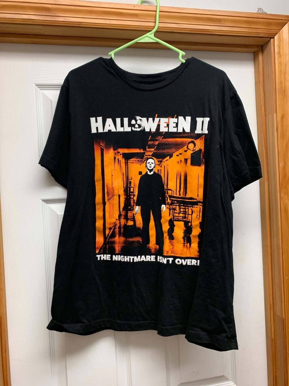 Halloween II Michael Myers Horror Movie Graphic T Shirt XL Black Licensed